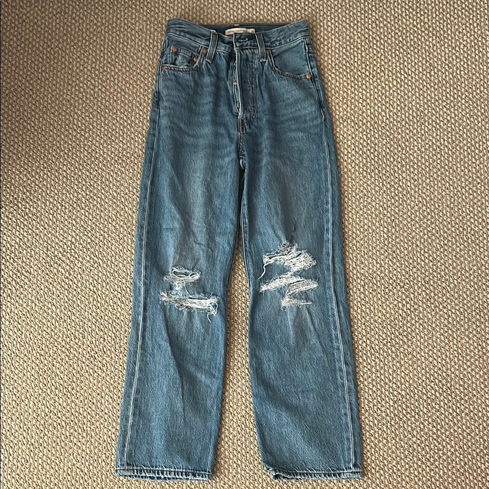 Levi's Blue Straight Leg Women's Jeans